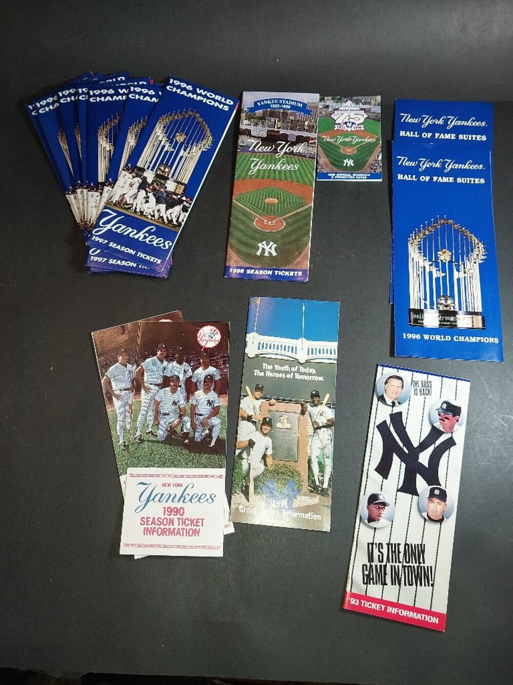 NY YANKEES Ticket Information & Schedules Multiple Years